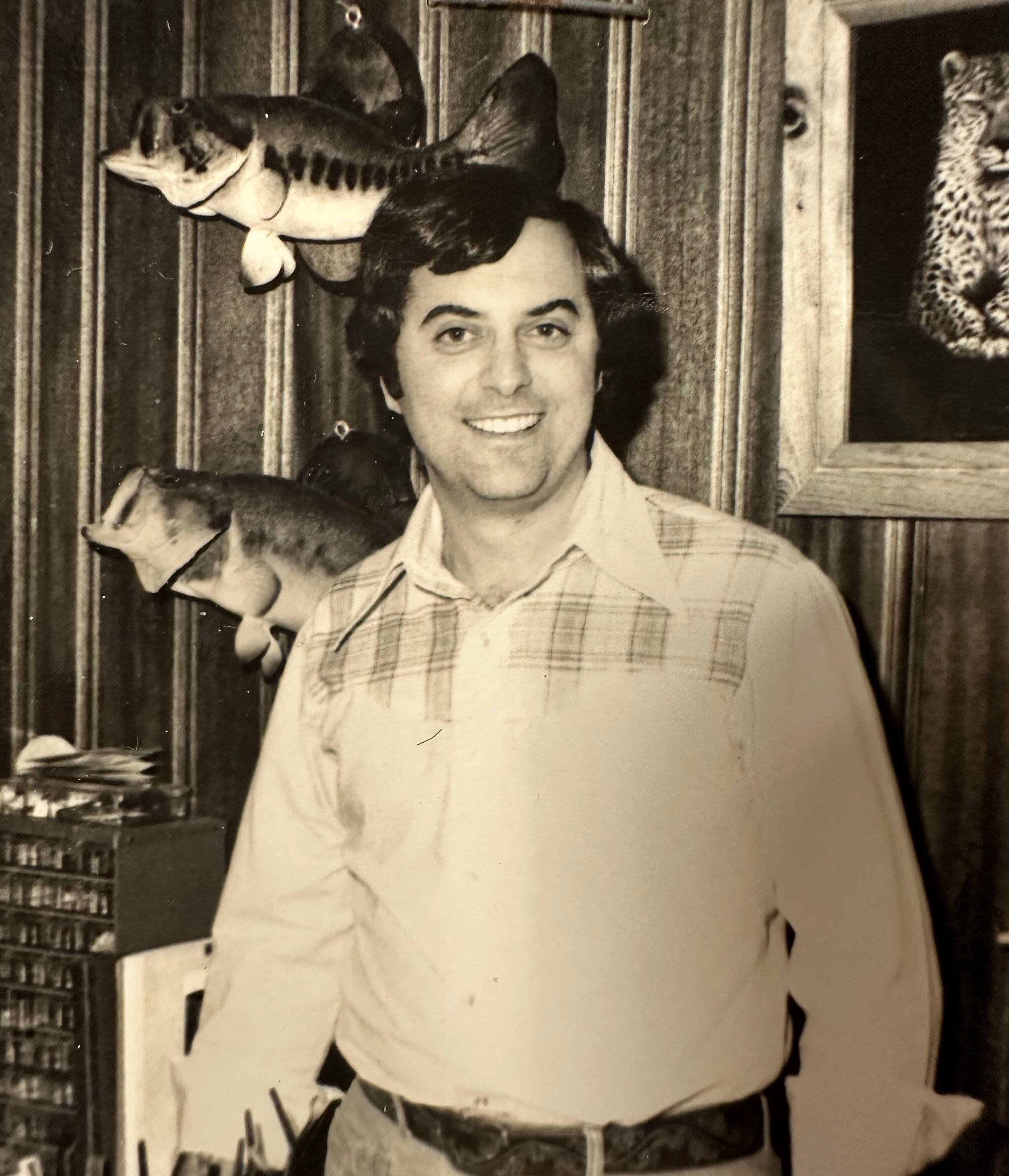 Allan at his plant in Atlanta, 1977