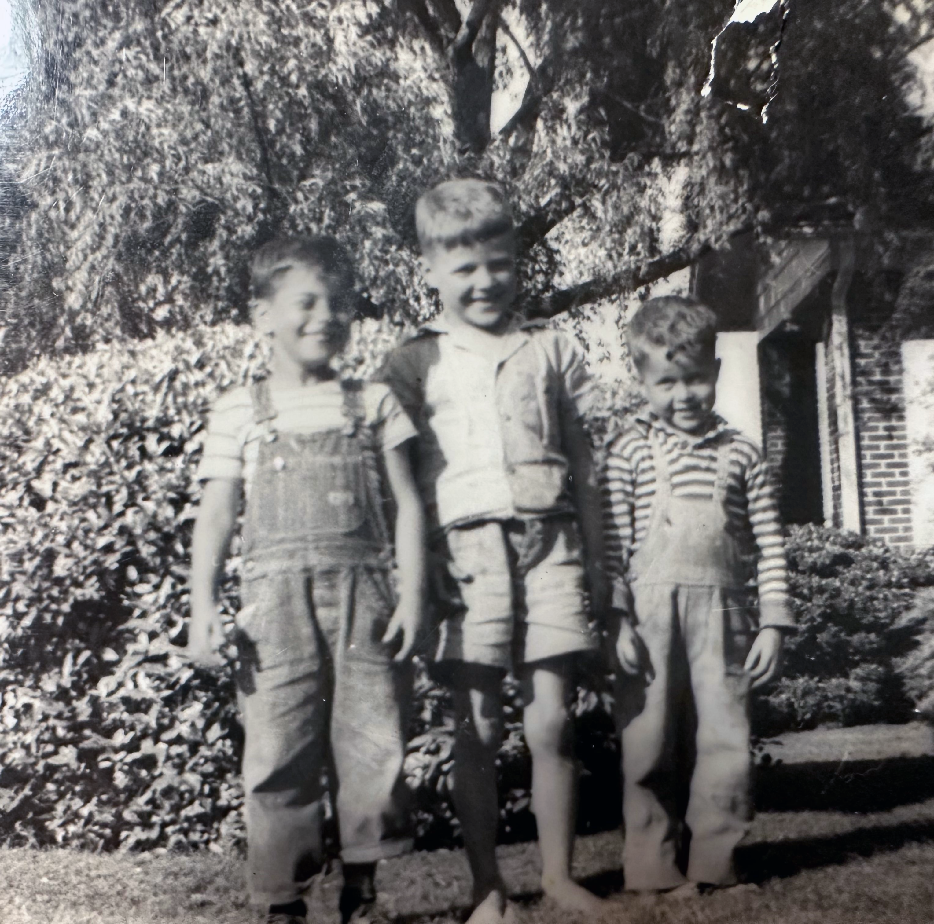 Allan (on far left) as a child in Soperton, Georgia  ca 1945