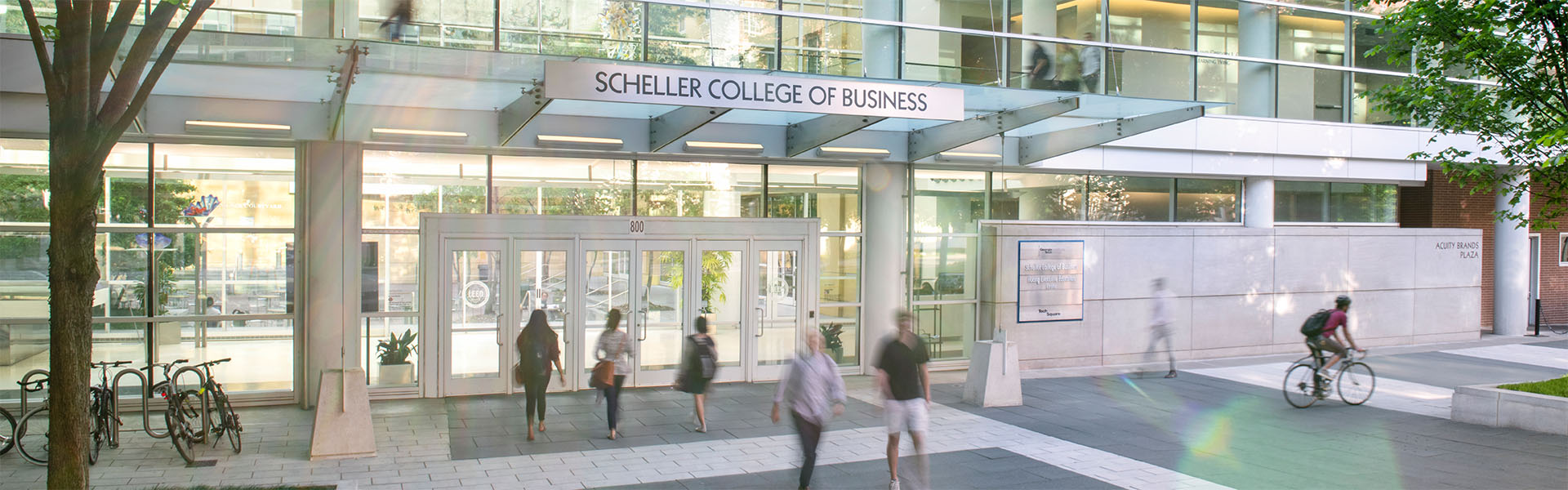 Front entrance of Scheller College of Business