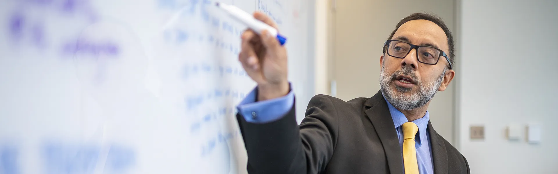 Professor presenting in front of class