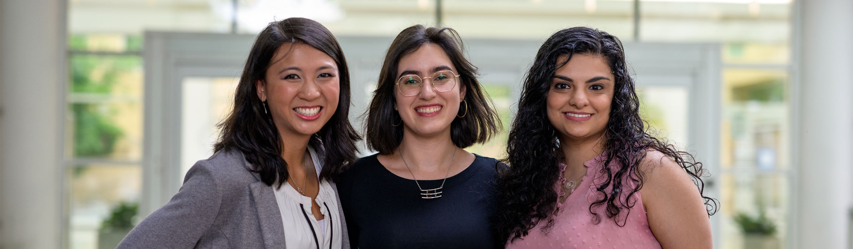Group of three women Scheller MBA Graduate students