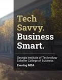 Evening MBA brochure cover