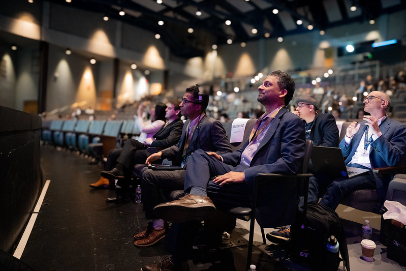 Conference attendees learn about the latest at the intersection of AI and finance
