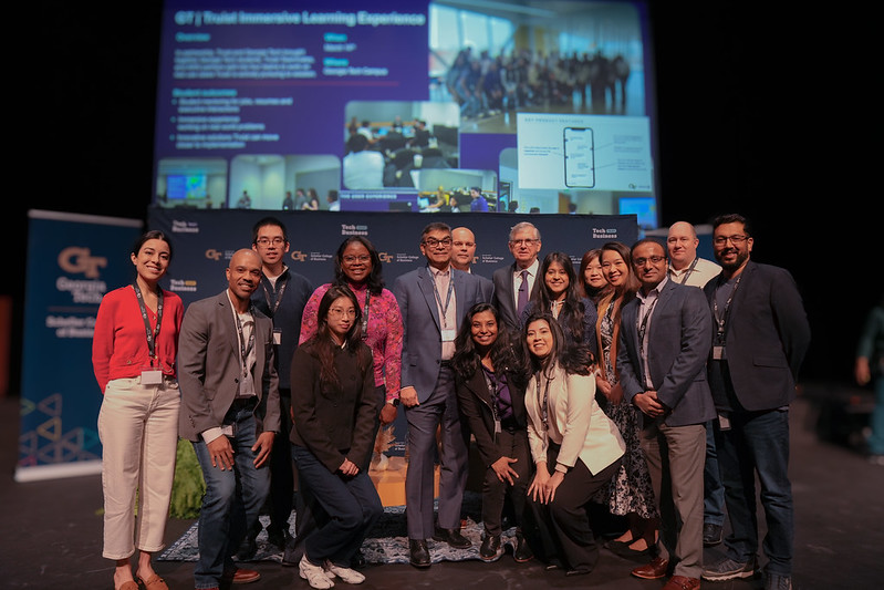 Bill Rogers, Chairman and CEO at Truist, meets with conference attendees and students