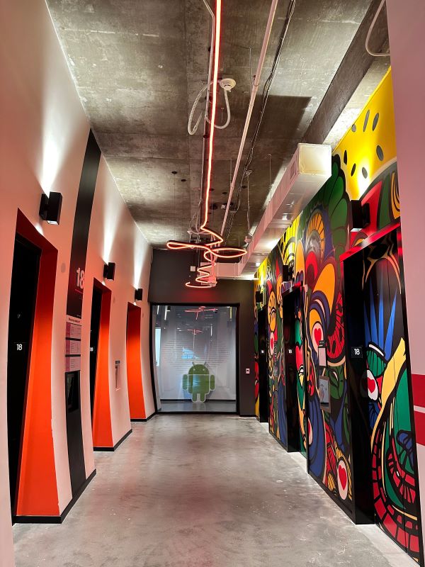 Google elevator hallway