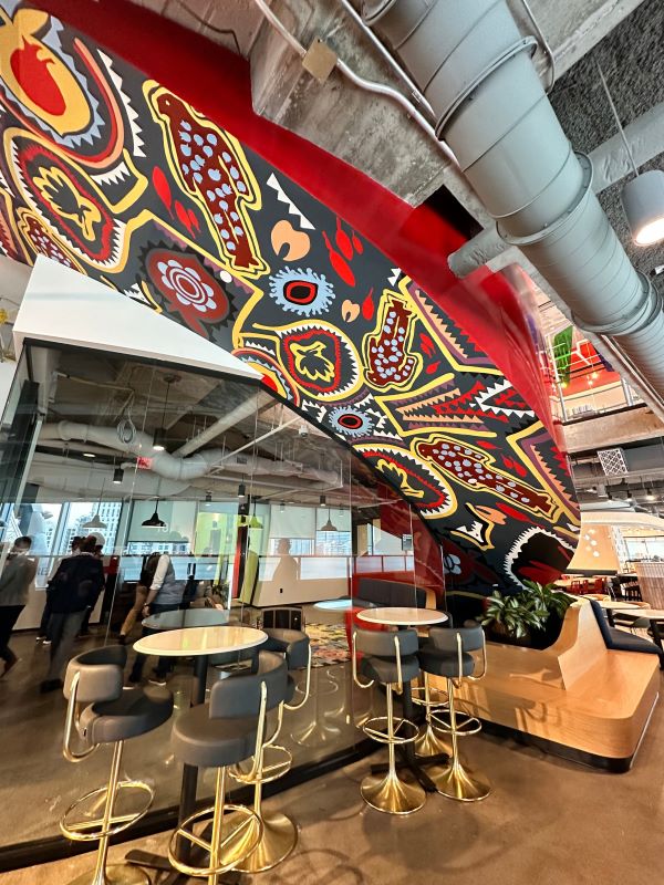 Decorative beam at Google