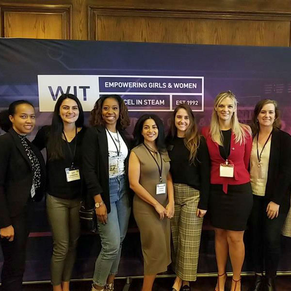 MBA Students attending a Women in Tech event