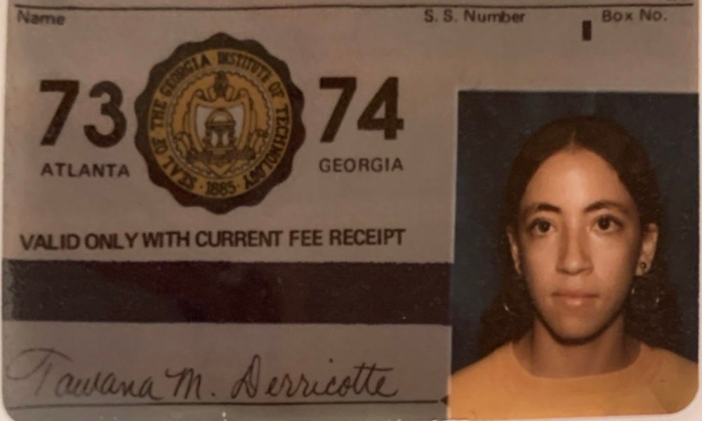 Tawana Miller's Georgia Tech ID, academic year 1973 - 1974