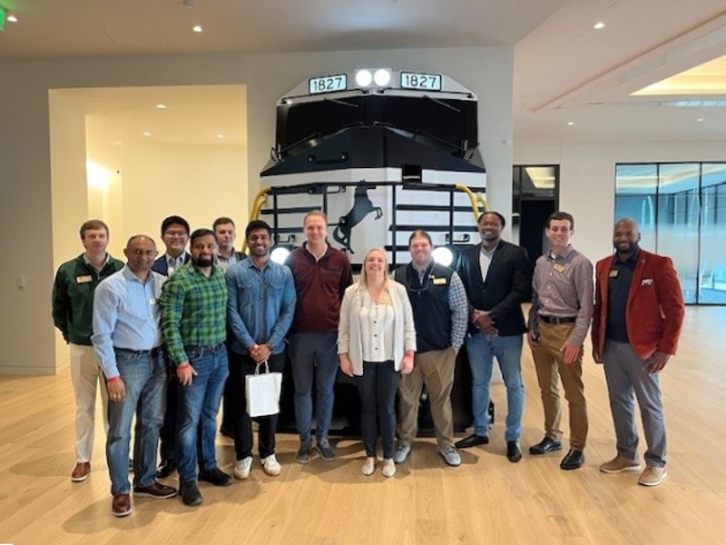 MBAs on a tour of Norfolk Southern