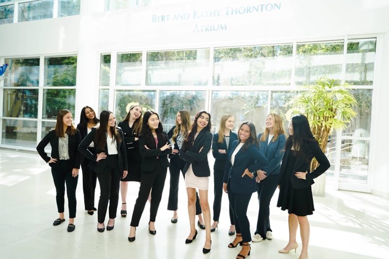 Group of women networking