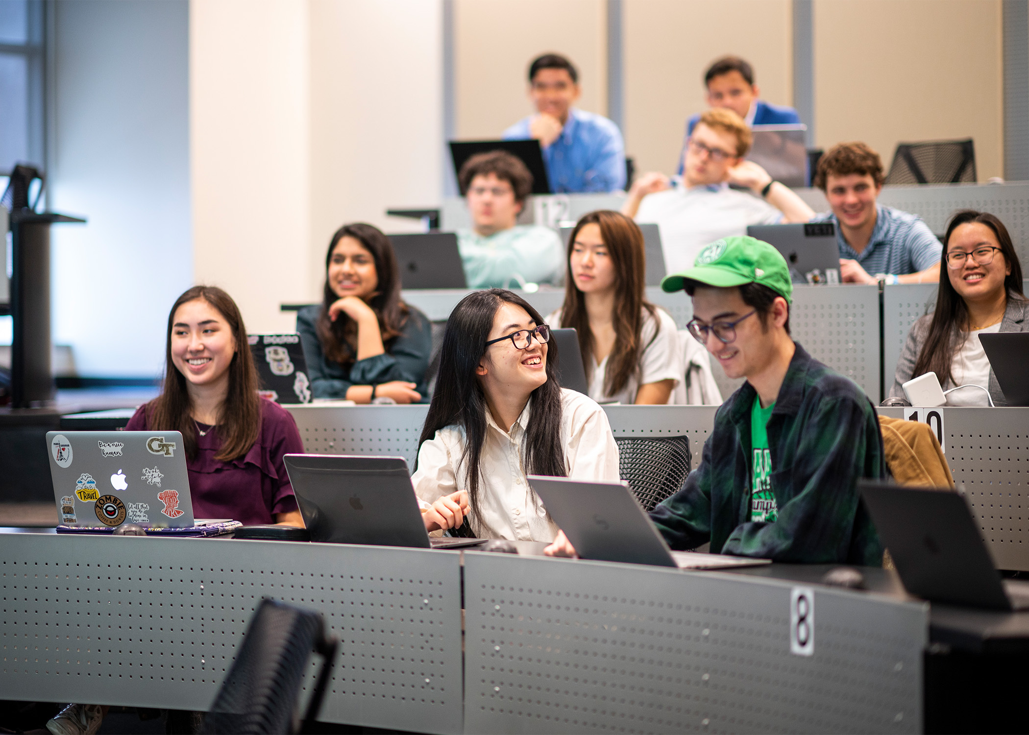 Scheller College of Business undergraduate students sit in a classroom