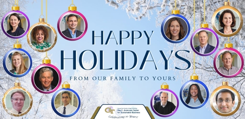 Happy Holidays from the Ray C. Anderson Center