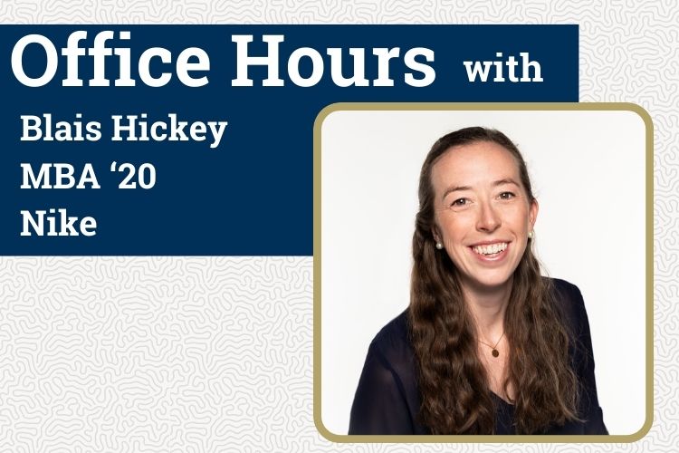 Office Hours with a Sustainability Alum: Blais Hickey, Nike