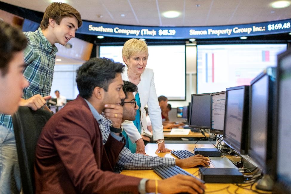 Lecturer Jacqueline Garner instructs students at this past summer’s “Wall Street on West Peachtree” finance program. Garner was selected as one of Poets & Quants for Undergrads’ 2018 “Top 50 Undergraduate Professors.”