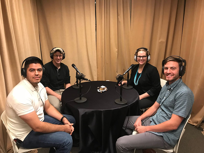 From left: Sadde Salaices, Dan Jester, host Jasmine Howard, and Joe Carothers