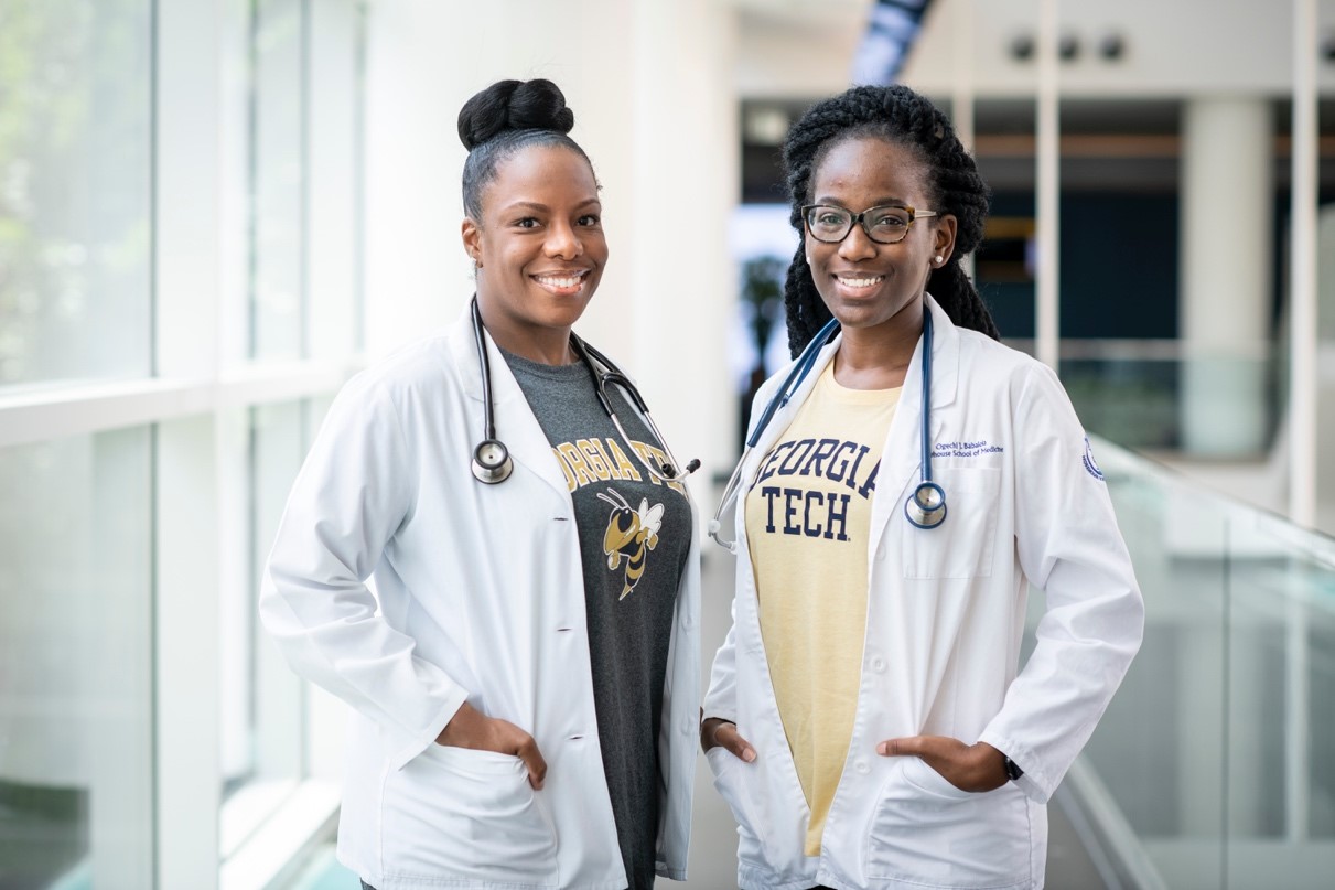 Allison Rowell and Ogechi Nwoko prepare for their MBA journey at Scheller College of Business prior to completing their M.D. at Morehouse School of Medicine.