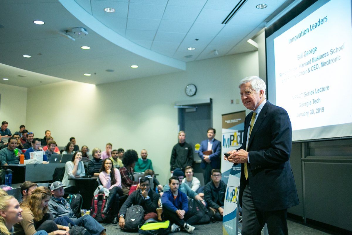 Bill George is a Georgia Tech alumnus and former CEO of Medtronic.