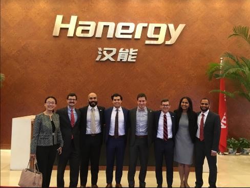 The Hanergy MBA team visits their client's office in Shanghai.
