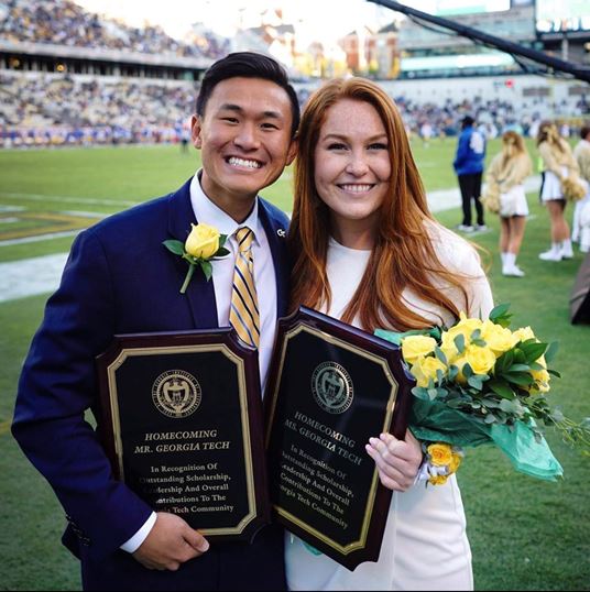 Rachel Luckcuck and Francis Yang win Mr. and Ms. Georgia Tech