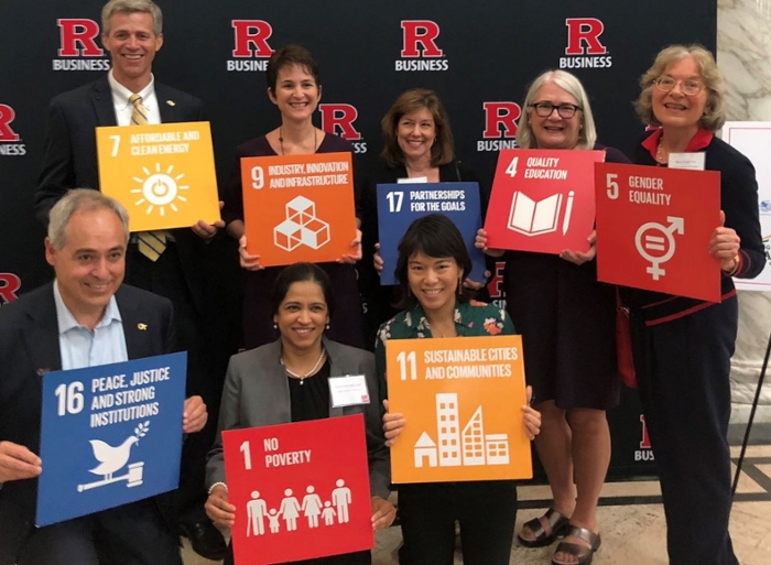 Tim Lieuwen, Beril Toktay, Lynn Durham, Lizanne DeStefano, Mary Frank Fox, President Ángel Cabrera, Shatakshee Dhongde, Debra Lam