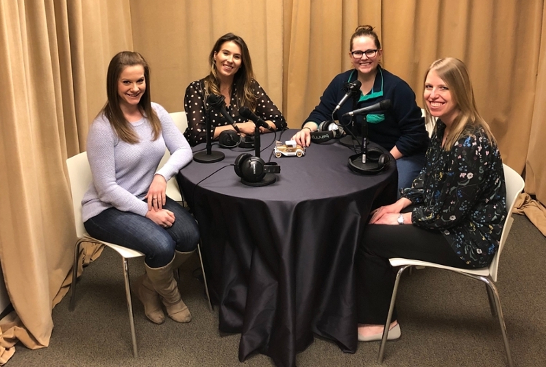 Thea Dietrick, Sara Winkle, Host Jasmine Howard, and Julia Snell