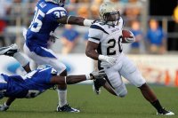 Football action shot of Roddy Jones
