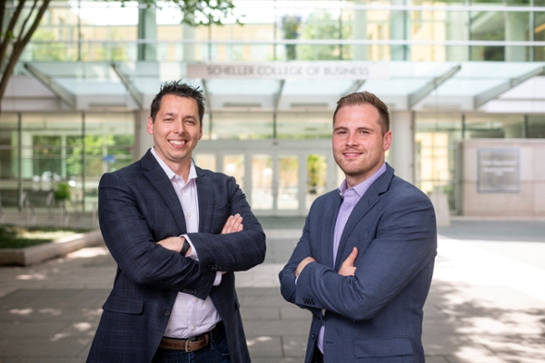 Christian White and Christian Hyatt, who met as Scheller Executive MBA students, started risk3sixty, a security, privacy, and compliance firm.