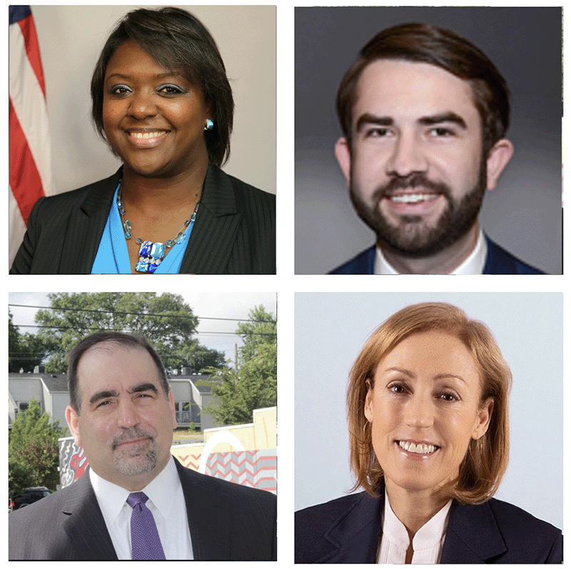 Top row: Senator Tonya Anderson (D-Lithonia); Representative Houston Gaines (R-Athens); Bottom row: Doug Ammar, Executive Director of the Georgia Justice Project; and Lisa McGahan, Policy Director at the Georgia Justice Project