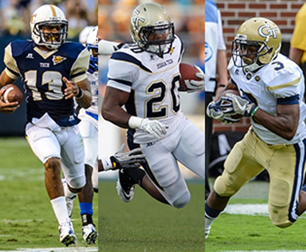 Tevin Washington, Roddy Jones, and Isiah Willis are all Georgia Tech football players who have been a part of Scheller’s MBA programs. 