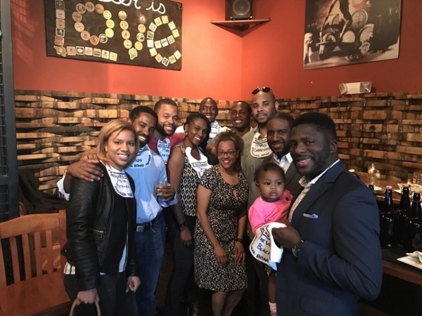 The inaugural Blacks in Business Board receives their “bibs” marking the success of the organization’s first year. 