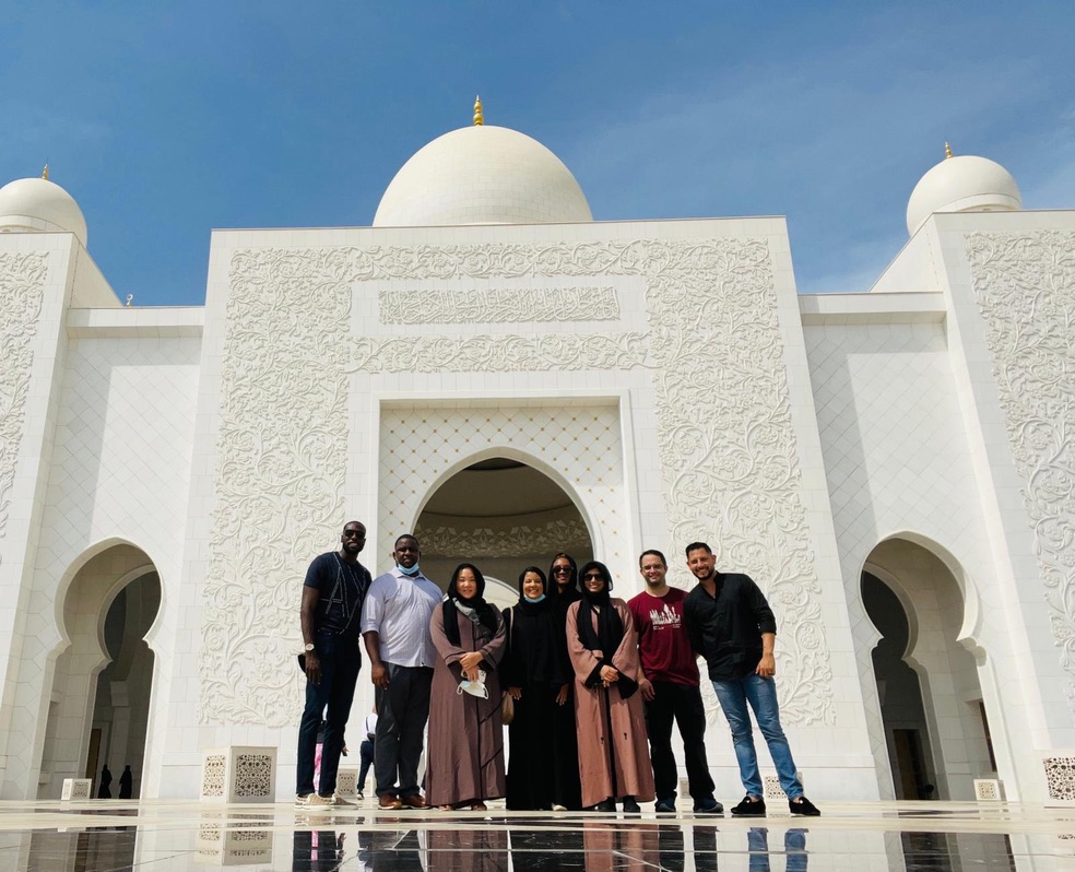 A group of students in Abu Dhabi