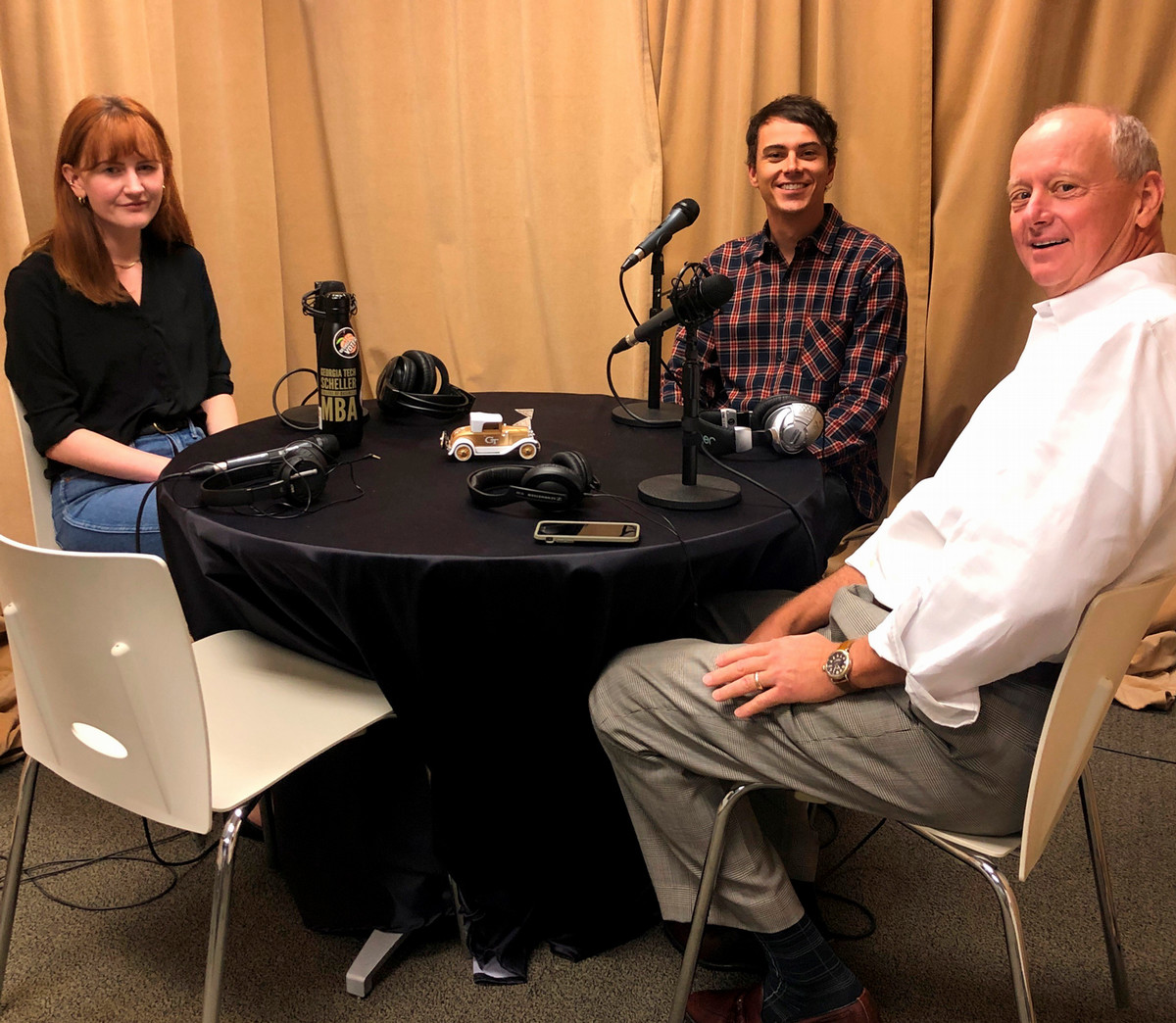 MBA student host Leo Haigh speaks with consulting expert Dave Deiters and second-year MBA student Grace Stewart. 