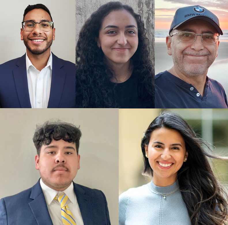 Left to right: Brando Angel, Cassandra Canales, Ivan Donosco, Oscar Guerrero, and Sara Rios