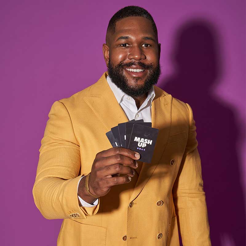 Danza Huey, Scheller Evening MBA alum, is the founder of the party card brand Mash Up. Photo Credit: Mhandy Gerard 