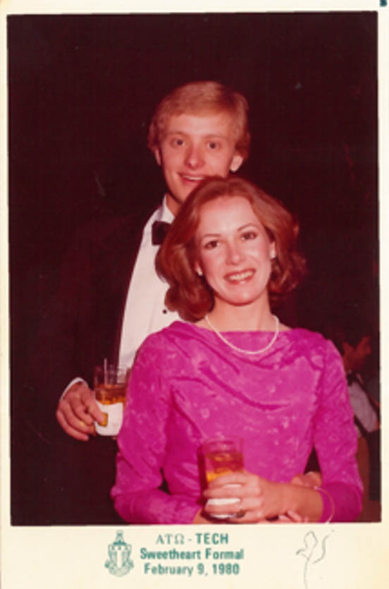 A Young Dave Deiters, Executive Director of the Jones MBA Career Center with his wife