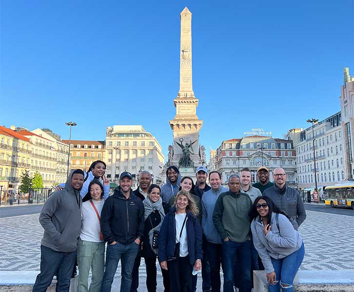 Scheller Executive MBA students in Lisbon, Portugal’s Old Town