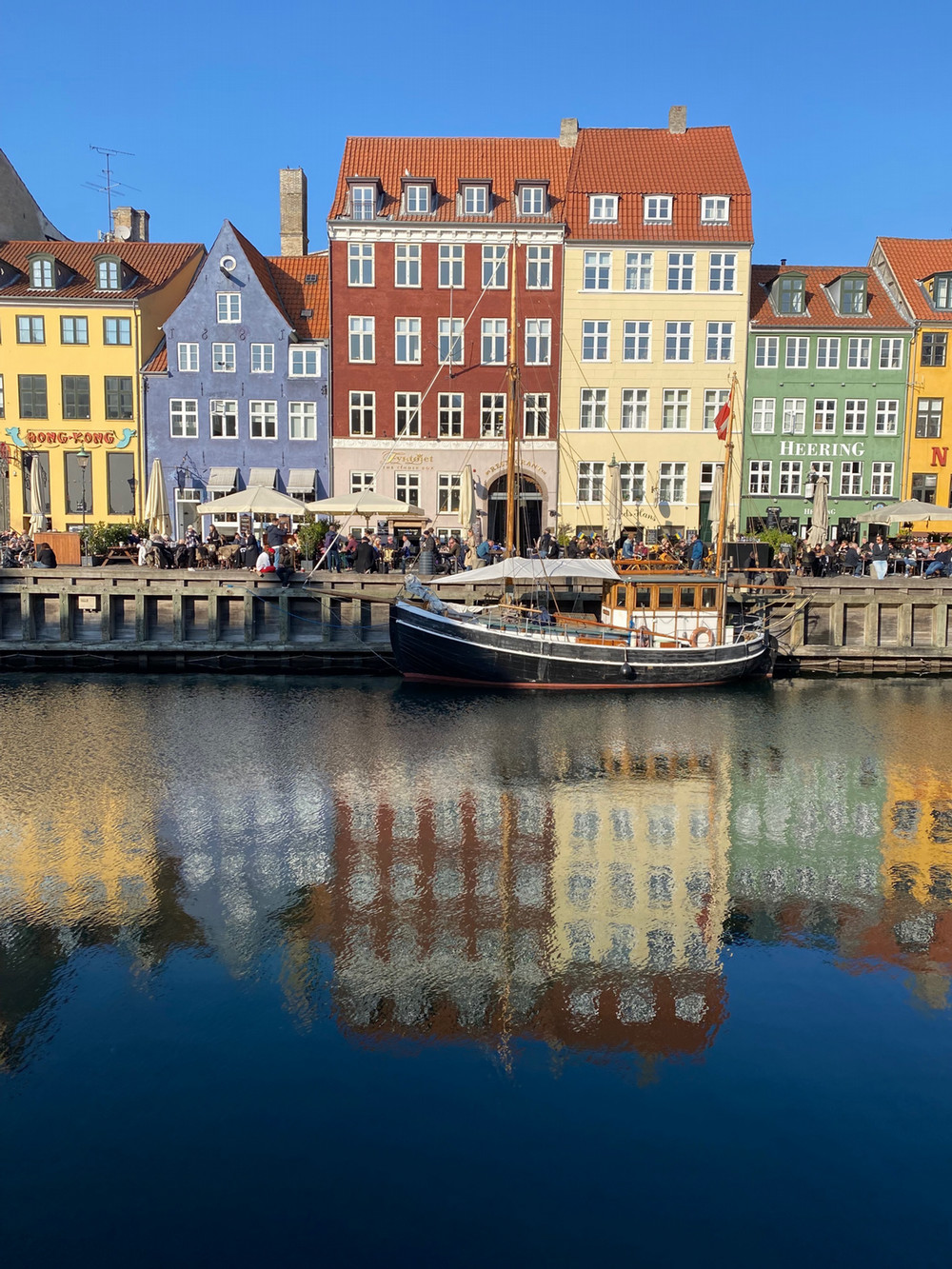 Houses by the river in Denmark