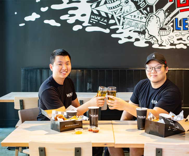 Peter Chung and Sean Chang are the co-owners and founders of Mukja Korean Fried Chicken restaurant in Atlanta.