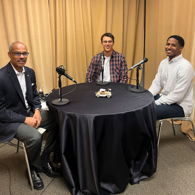 Intersection Podcast host Leo Haigh sits down with Kevin Stacia, Jones MBA Career Center coach, and Kash Mends-Cole, MBA student and Blacks in Business president, to discuss the NBMBAA Conference.