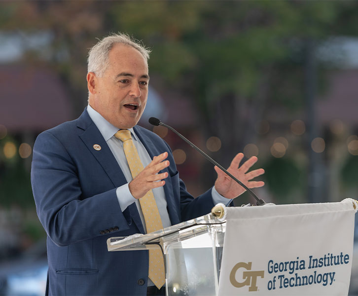 President Cabrera at Tech Square's Phase 3 groundbreaking 