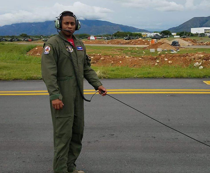 Alfonso Rogers serving in the Air Force