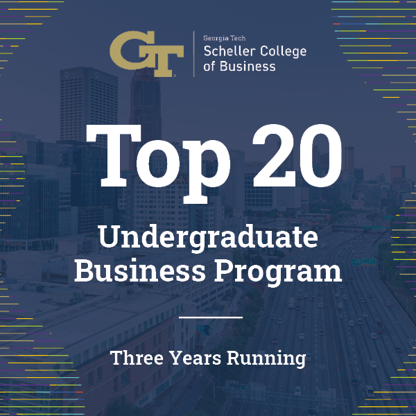 Top 20 Undergraduate Business Program in the U.S., Three Years Running