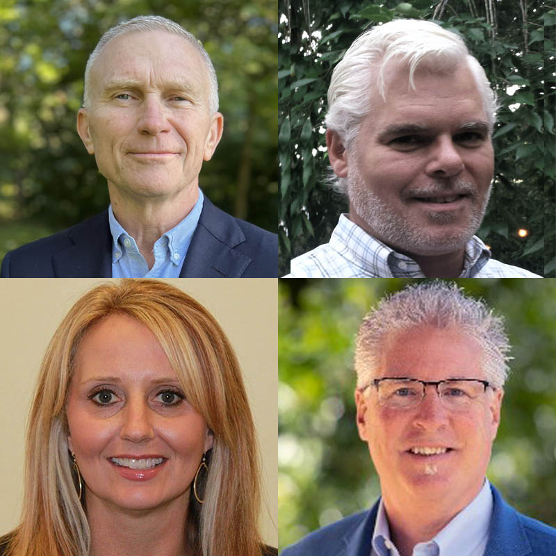 Headshots of four new Scheller Advisory Board members