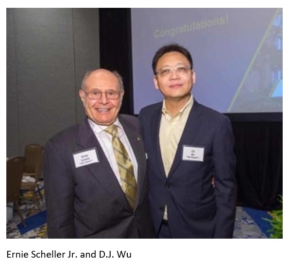D.J. Wu with Ernie Scheller Jr.