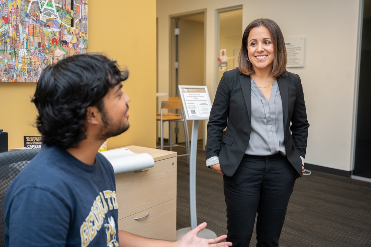Beatrice Rodriquez with student