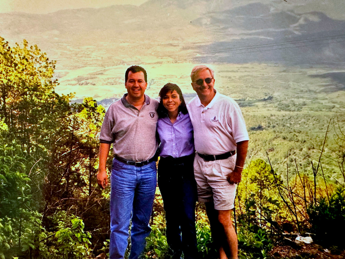 Allan in El Salvador with friends