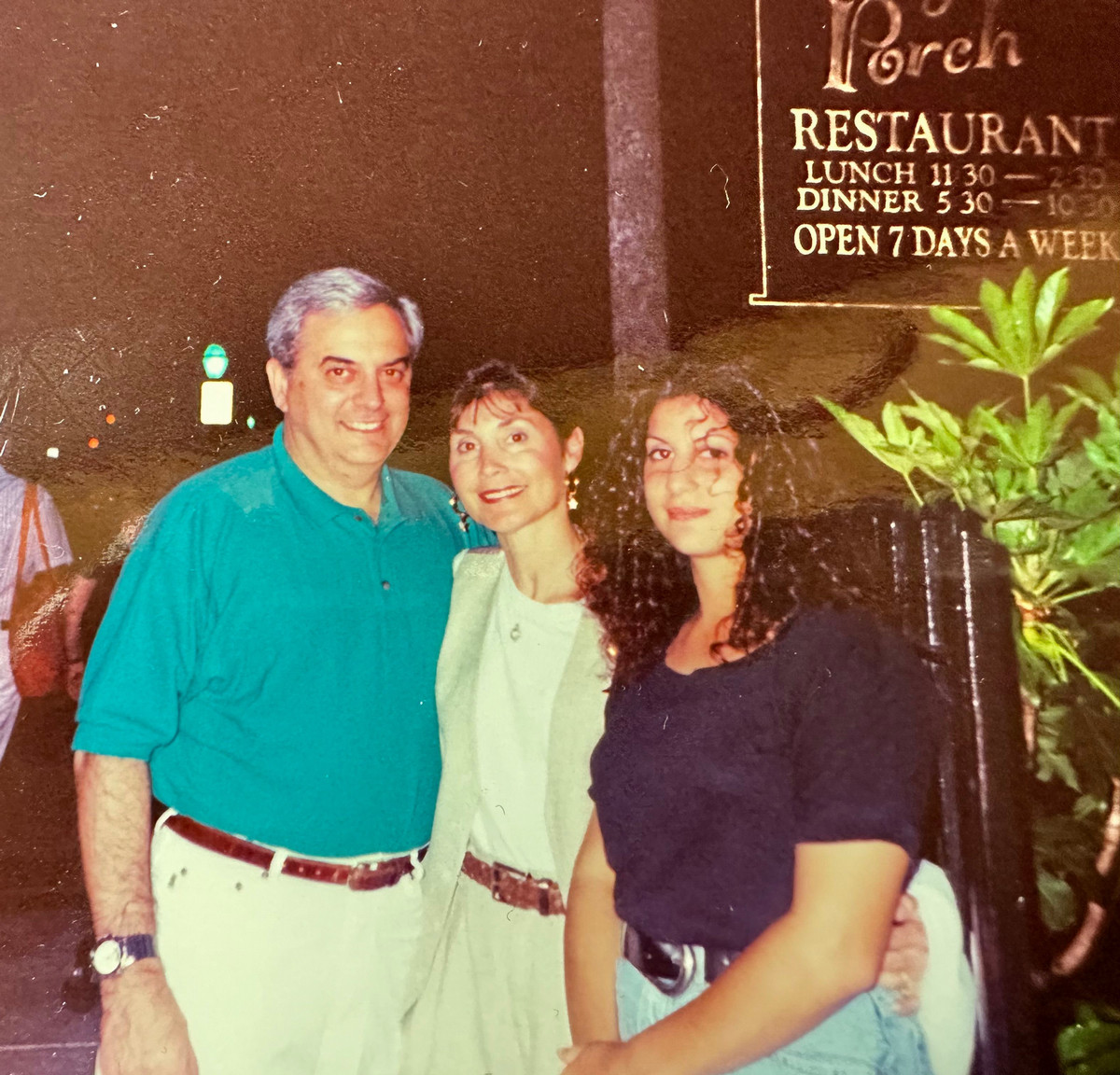 Allan with wife, Linda and daughter Amy, 1993