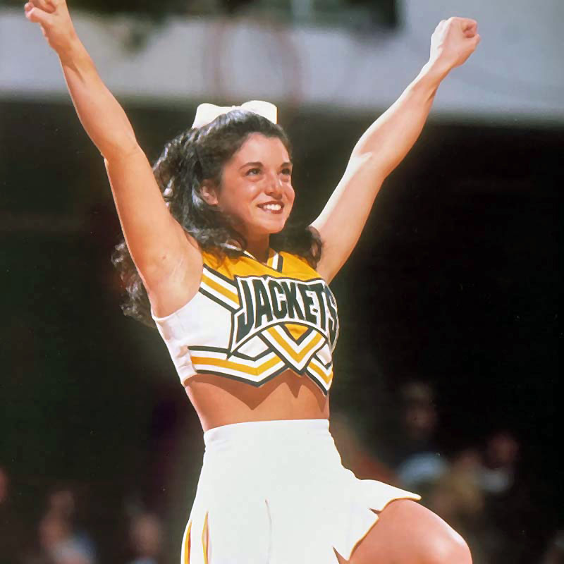 Leanna Piver as a Georgia Tech cheerleader