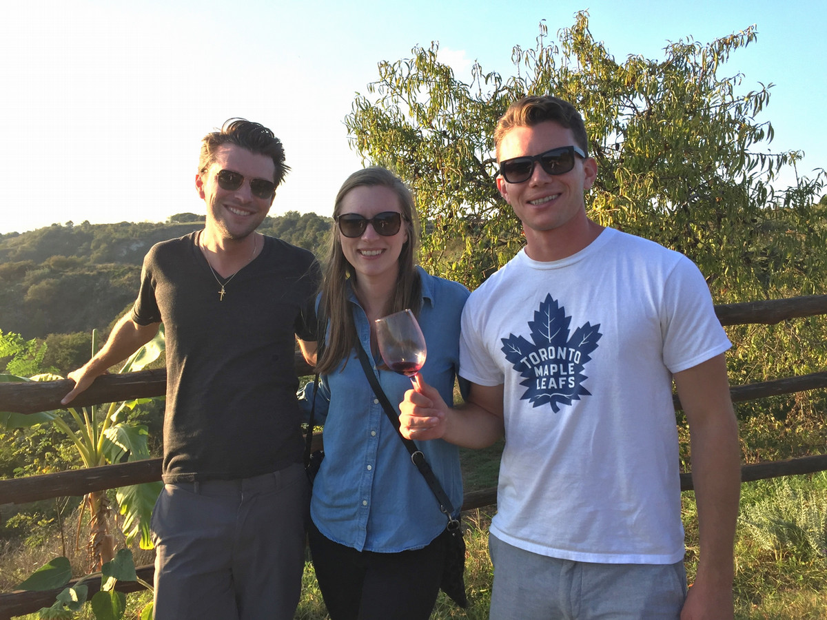 Left to right: Michael, Laura, and John