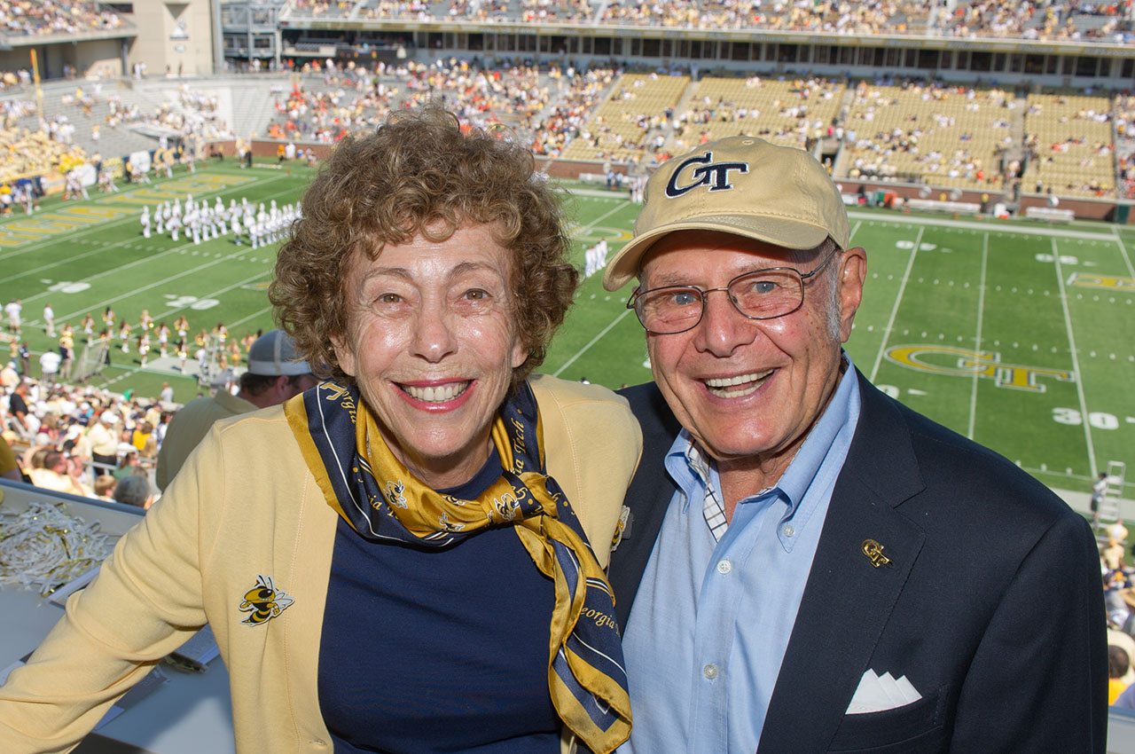 Roberta and Ernie at Bobby Dodd Stadium